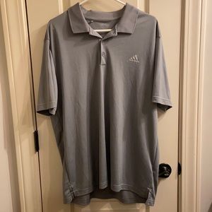 Gray Adidas Golf Polo
